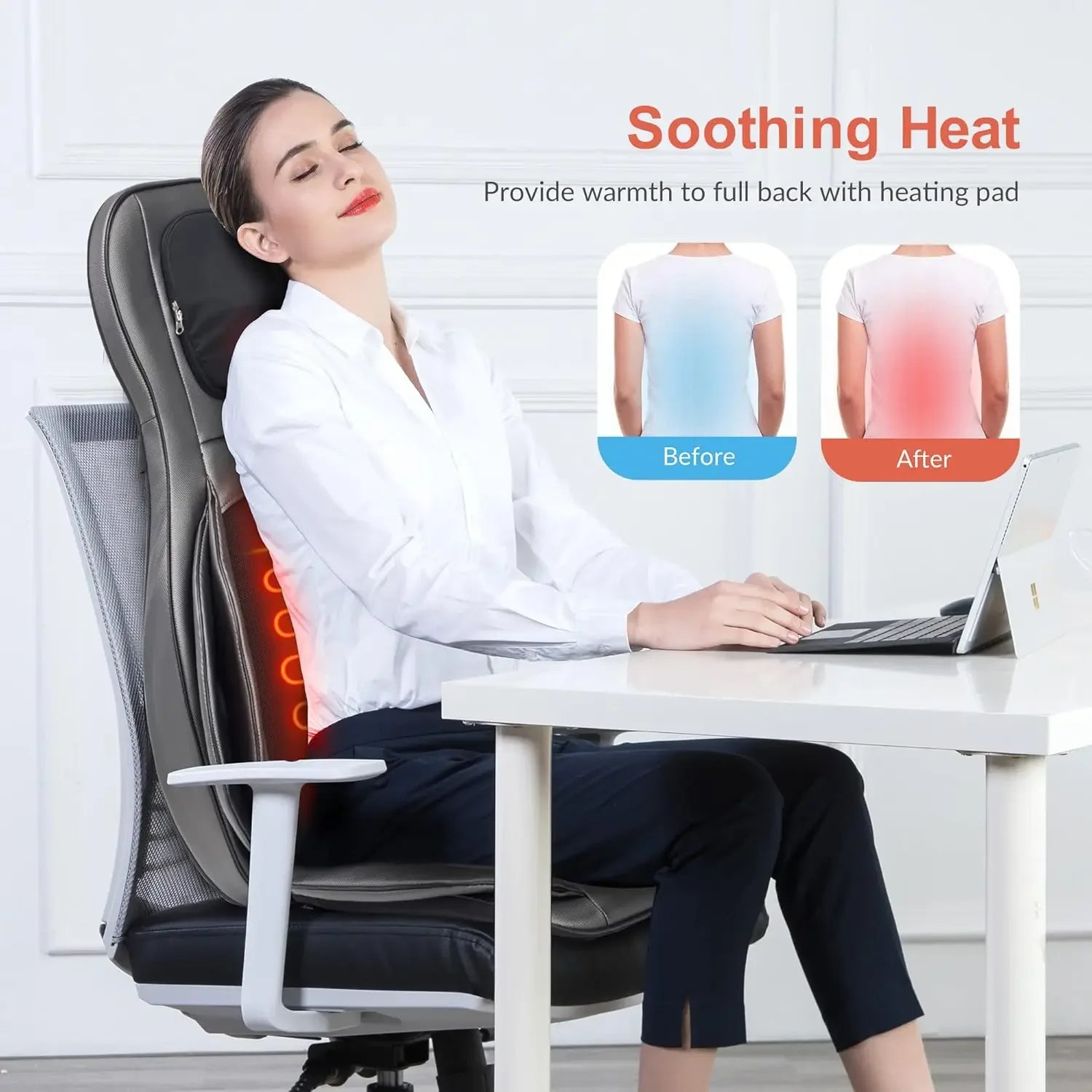 Shiatsu Neck Back Massager with Heat