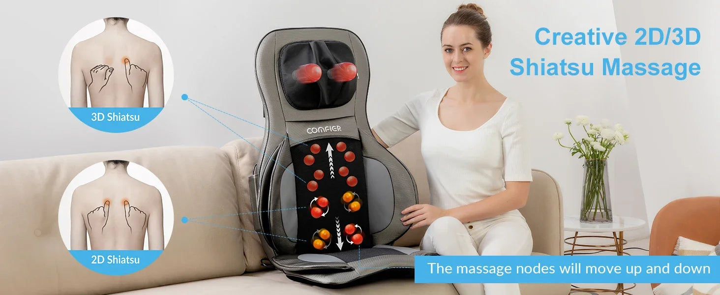 Shiatsu Neck Back Massager with Heat