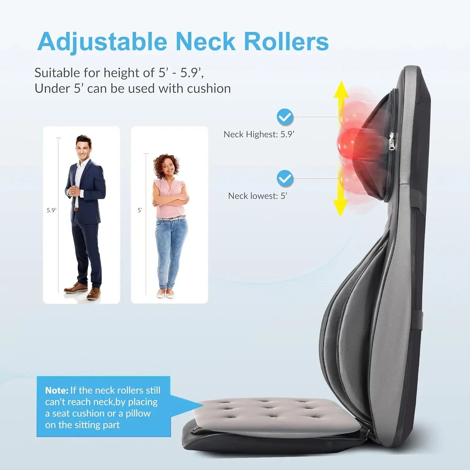 Shiatsu Neck Back Massager with Heat