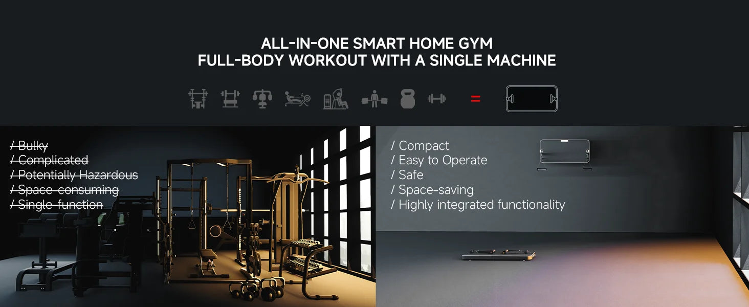 Ultra-Thin Smart Home Gym