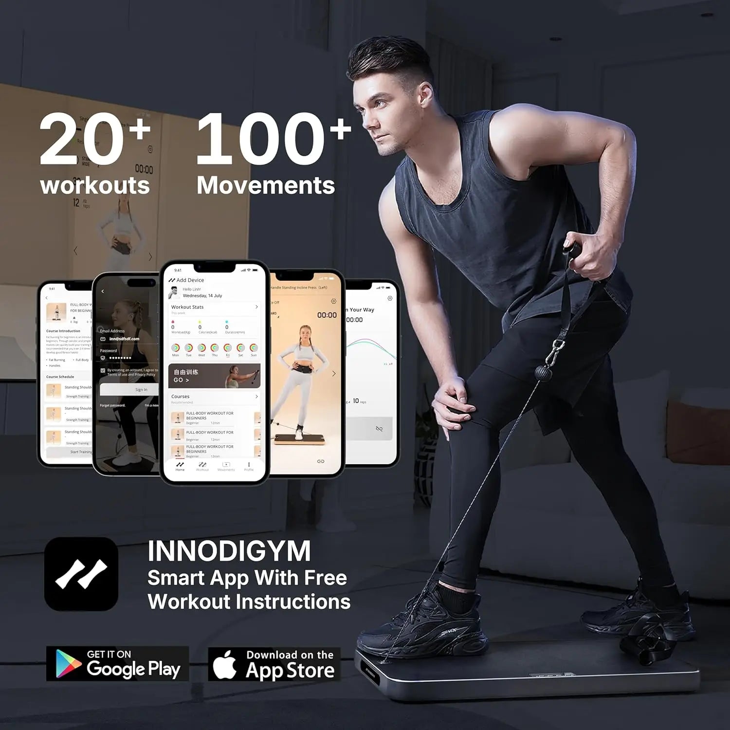 Ultra-Thin Smart Home Gym