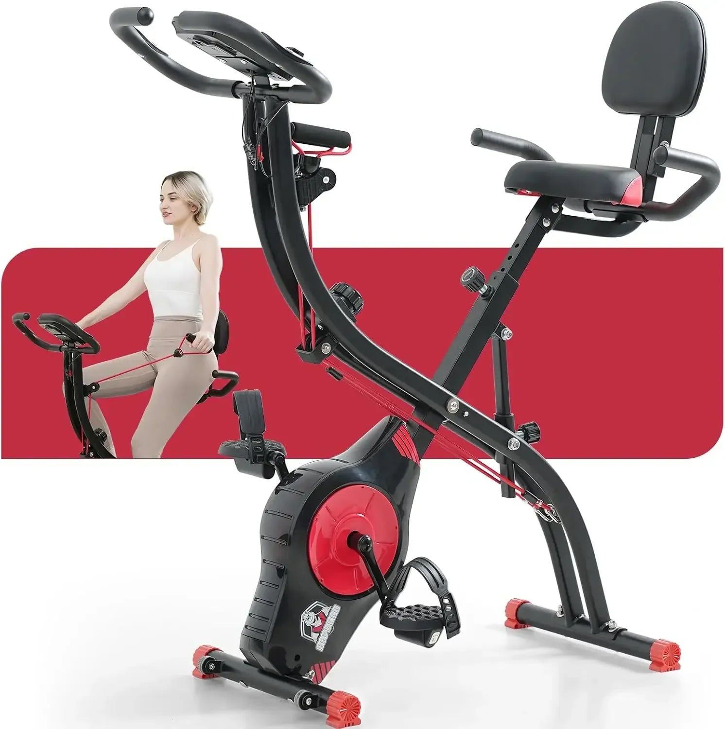 Magnetic Folding Exercise Bike