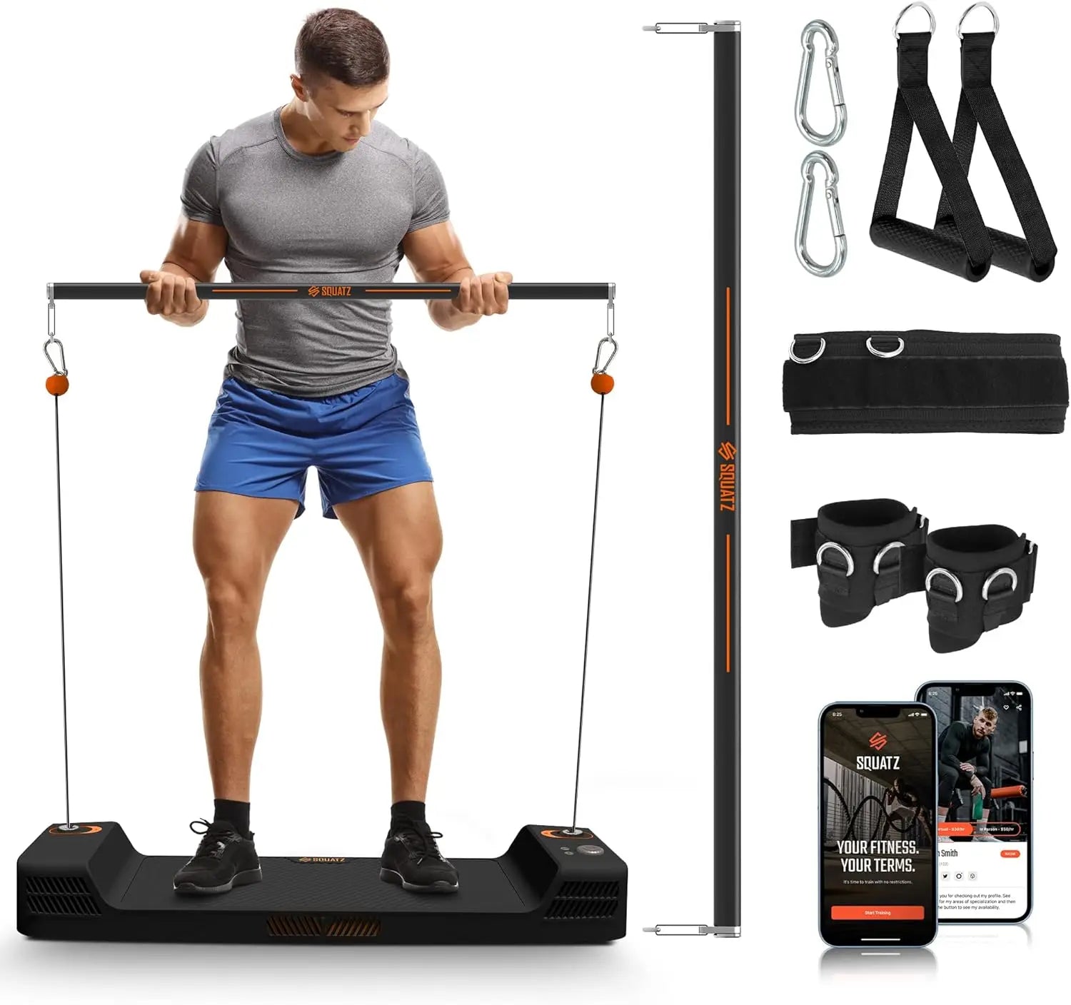 Apollo Board Mini: 150lb Resistance Smart Home Gym Cable Machine