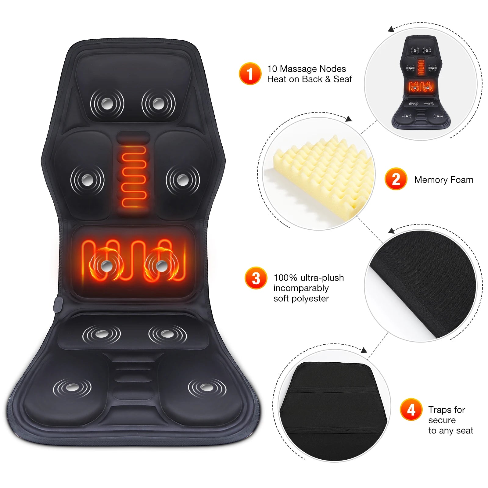 Full-Body Massage Chair Cushion