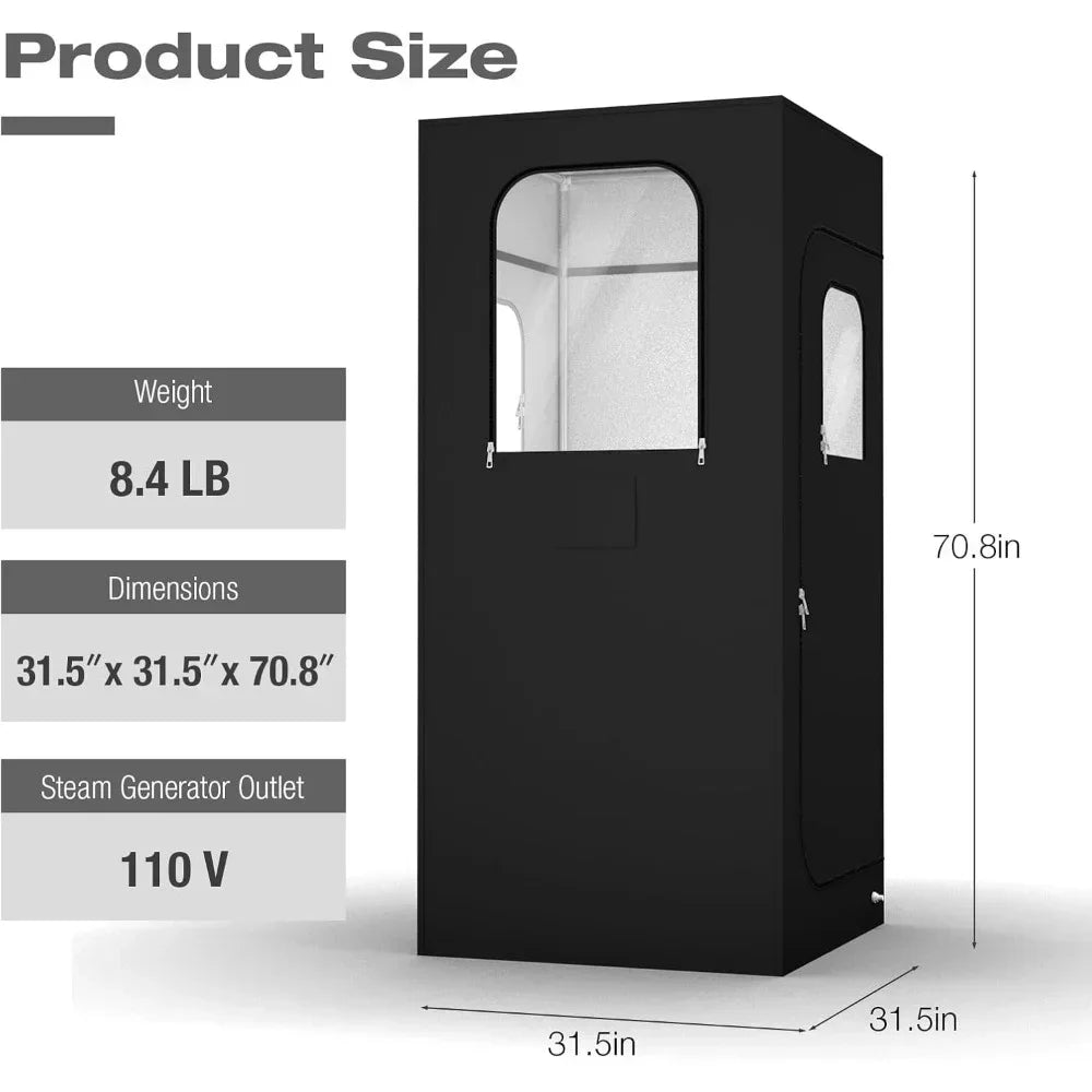 Portable Sauna Room and 71 Inch Steam 600D Canvas