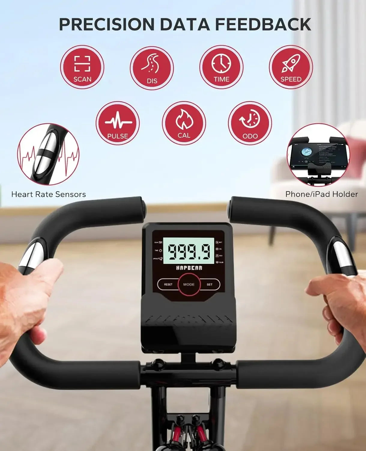 Magnetic Folding Exercise Bike